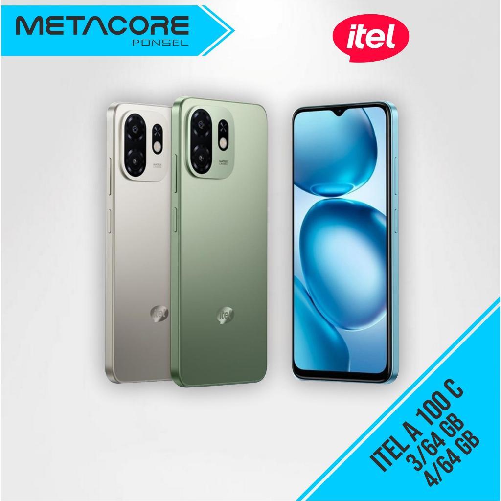 Itel A100C 3/64GB 4/64GB ROM Camera 8MP Dynamic Bar Garansi Resmi