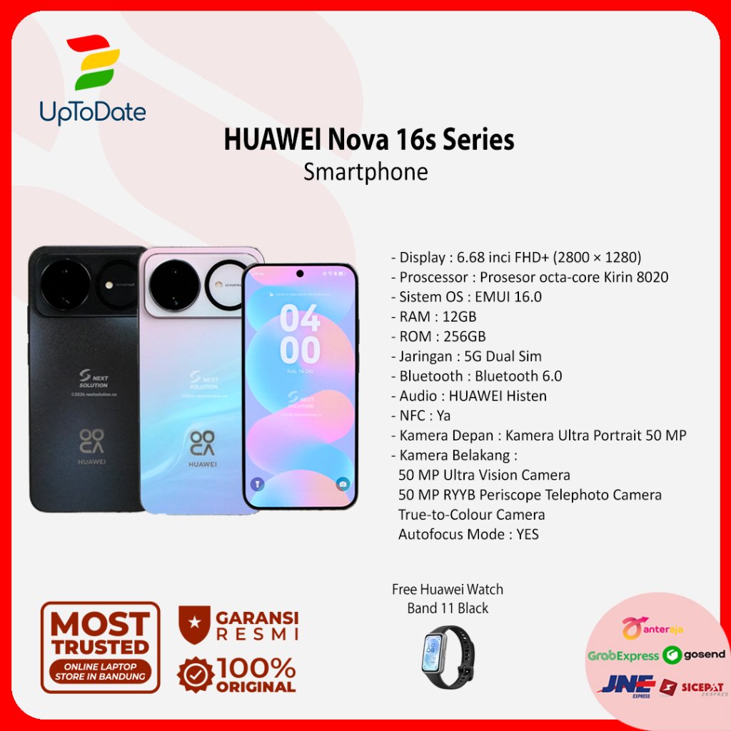 Jual Huawei Nova 16s 16s Pro Series Smartphone 12/256GB | 5G | 50MP Camera - Garansi Resmi | Shopee Indonesia