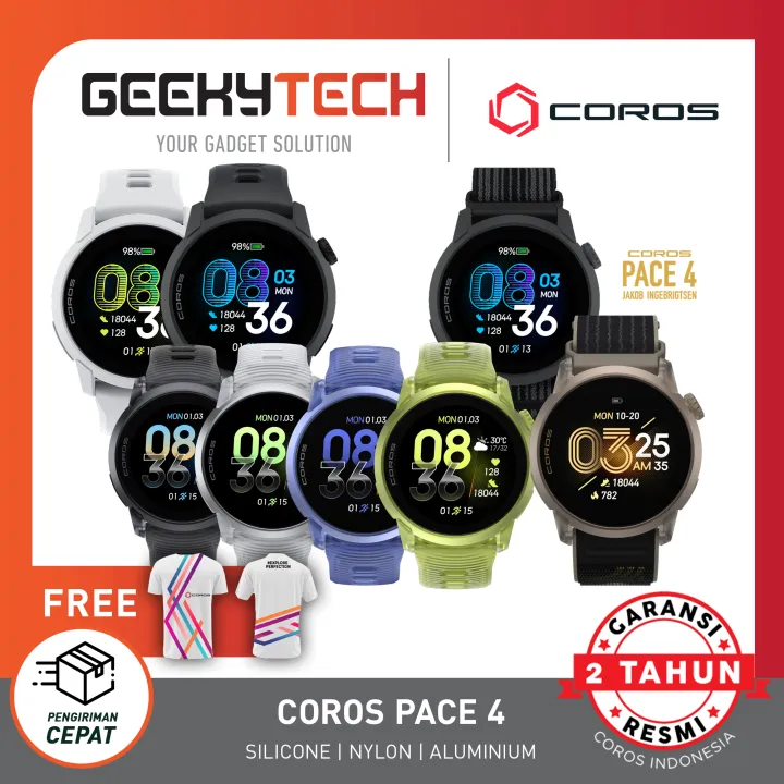 Coros Pace 4 Ultralight AMOLED GPS Smartwatch - Garansi Resmi 2 Tahun | Lazada Indonesia