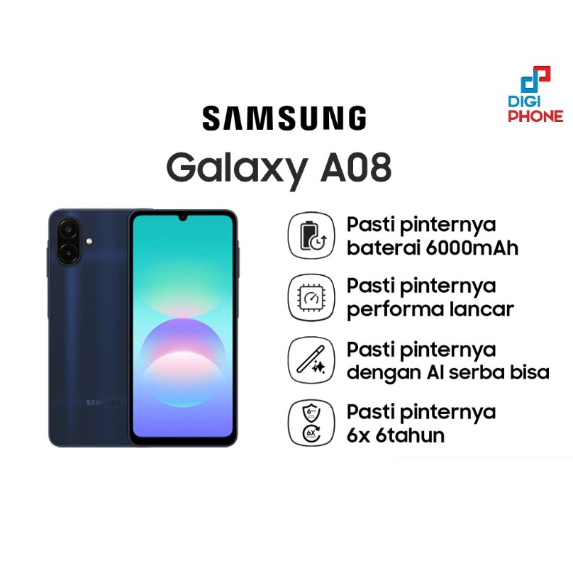 Samsung Galaxy A08 (8/128) (Paket Lengkap) (Garansi Resmi Samsung Indonesia)