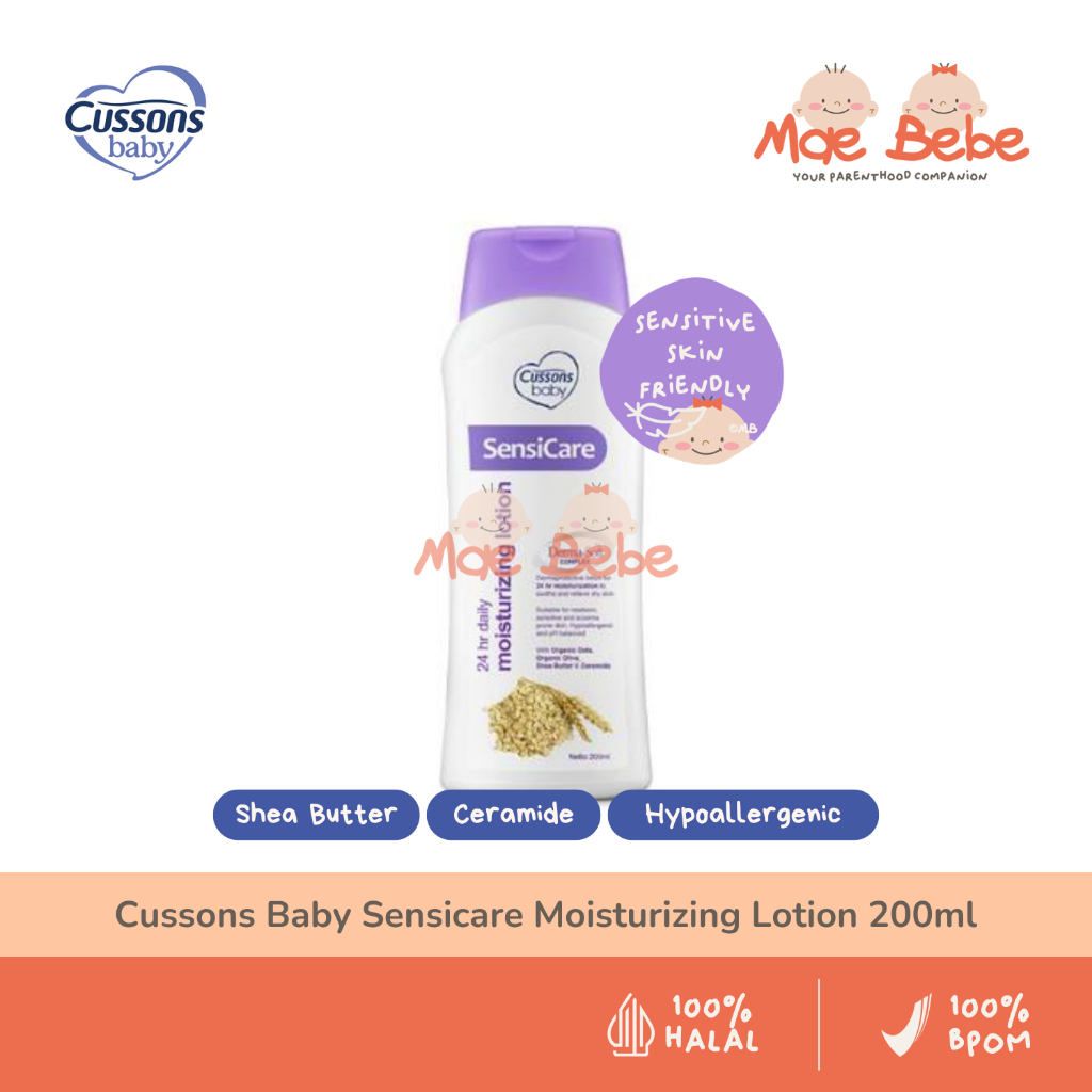 [PROMO] Cussons Baby Sensicare Moisturizing Lotion 200ml | Losion Pelembap Anak Bayi Kulit Sensitif