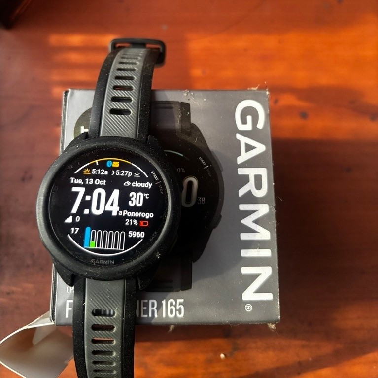 Jam Tangan Smartwatch Garmin Forerunner 165 Hitam
