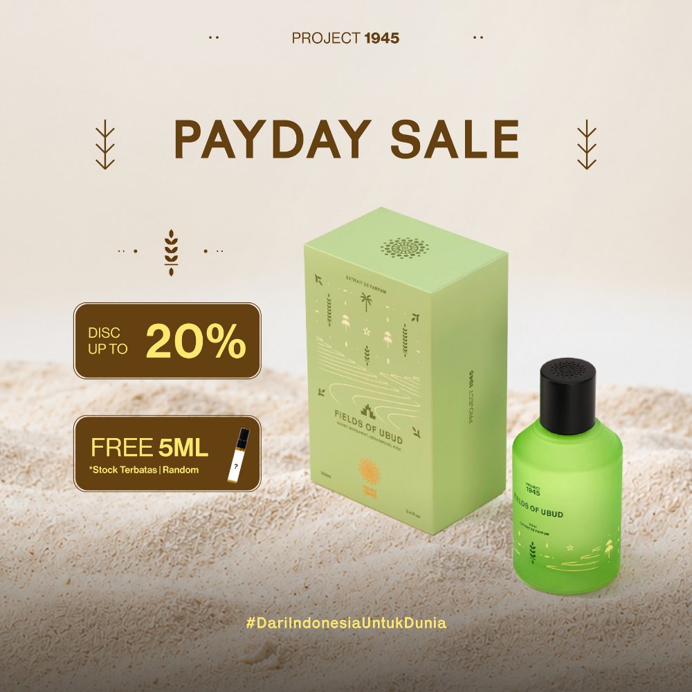 Project 1945 Fields of Ubud Perfume | Extrait De Parfum Unisex 100ml