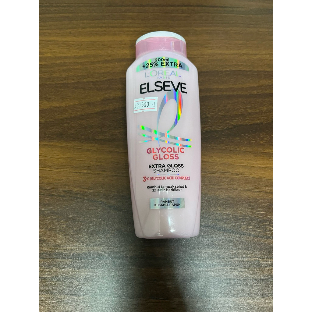 Shampoo L’Oreal Elseve Glycolic Gloss 200ml - Rambut Berkilau & Lembut