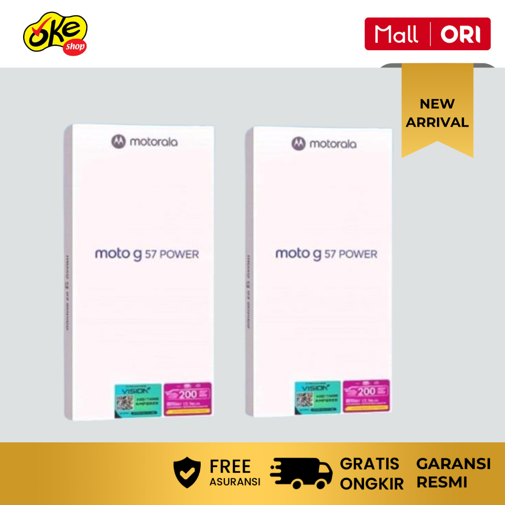 Moto G57 Power 5G - Snapdragon6s Gen4 - 7000mAh SiliconCarbon - 50MP Sony LYTIA600 - Garansi Resmi