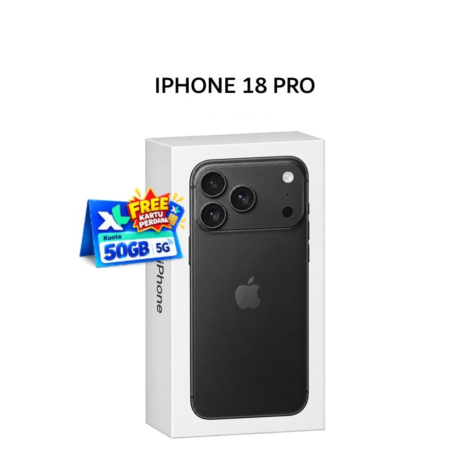 HANDPHONE IPHONE 18 PRO 512GB GRS RSMI INDONESIA TAM