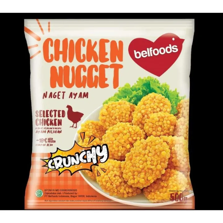 Belfoods Chicken Nugget Crunchy 500 gram | Lazada Indonesia