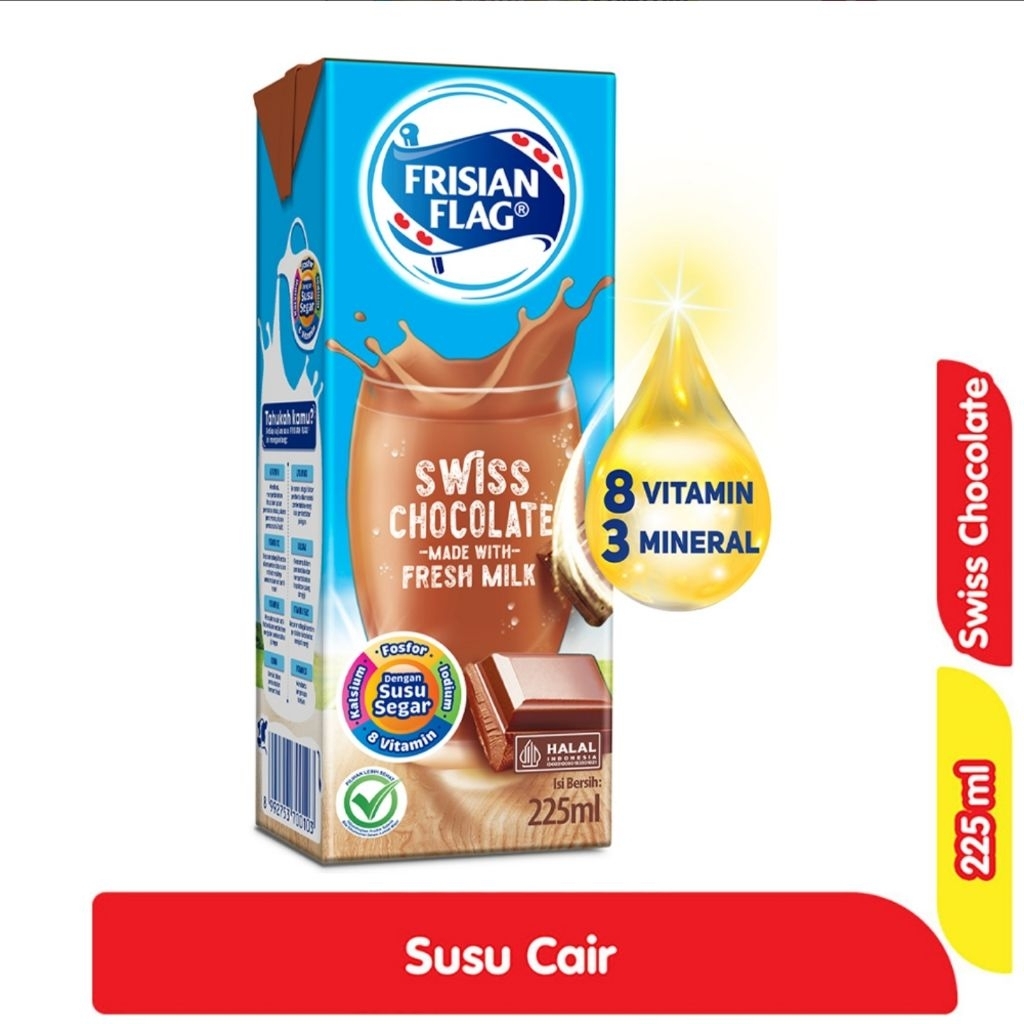 Jual (ISI 6) Frisian Flag Susu UHT Cokelat, Stroberi, Full Cream Kotak 225 ml | Shopee Indonesia
